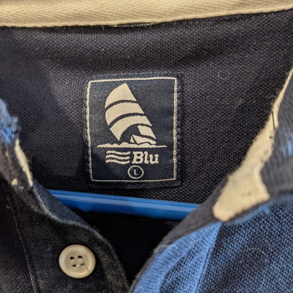 Sailing polo shirt by Blu.  Size:. Large - Picture 10 of 11